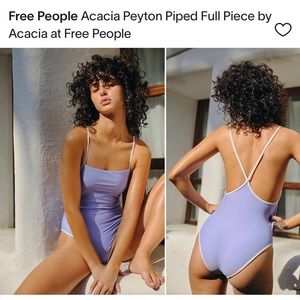NWOT free people Acacia Peyton Piped Full Piece